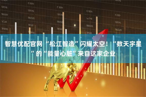 智慧优配官网 “松江智造”闪耀太空！“数天宇星”的“能量心脏”来自这家企业